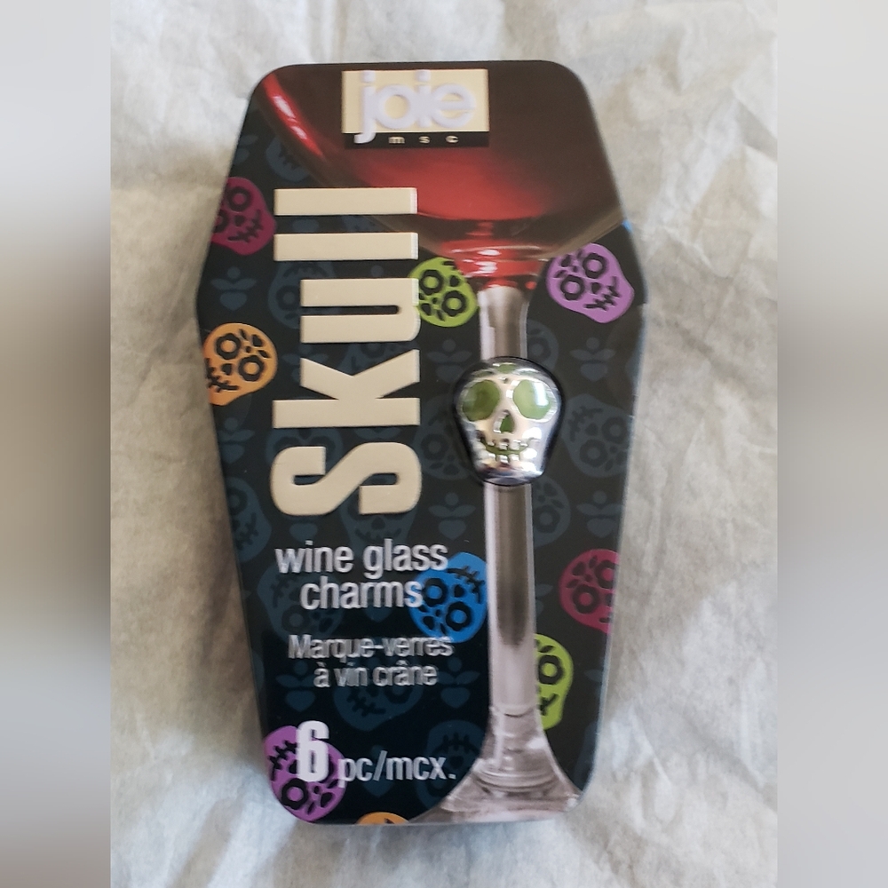 Skull Wine Tags NWT